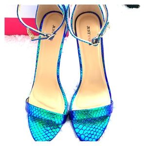 Mermaid Iridescent Green Stilettos